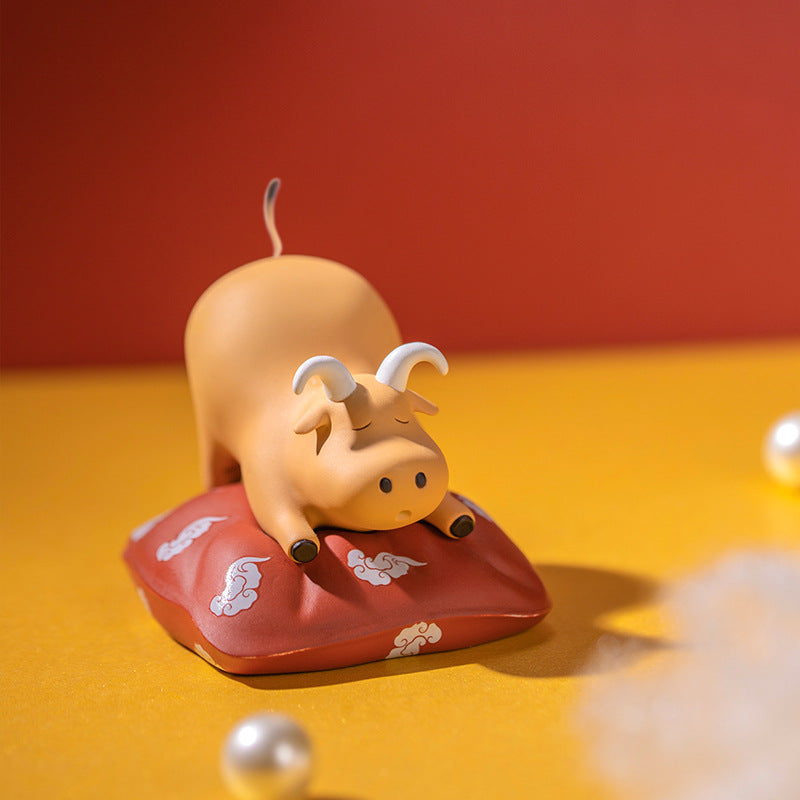 Five Bull Doll Figure Blind Box Desktop Ornaments-3