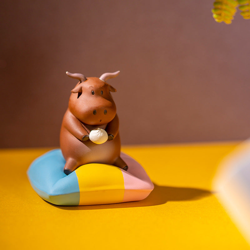 Five Bull Doll Figure Blind Box Desktop Ornaments-4