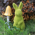 Flocking Artificial Plant Grass Animal Easter Rabbit Ornament-5