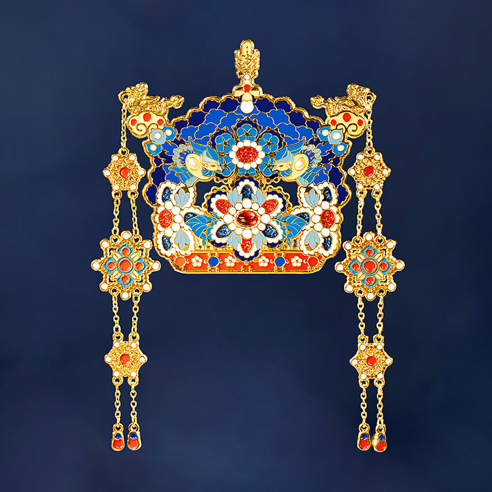 Phoenix Crown Fridge Magnet Chinese Fengguan Souvenir-1