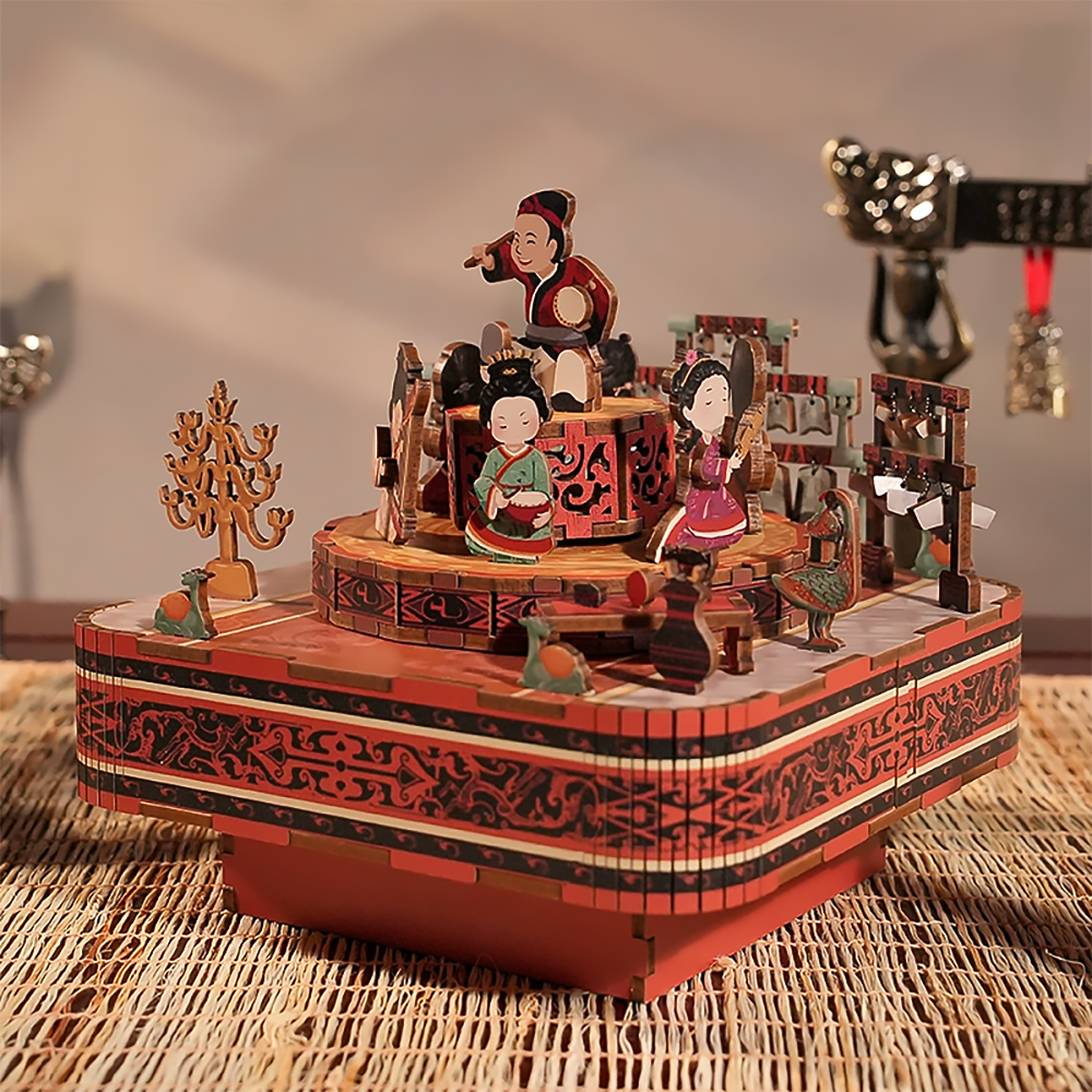 Wooden Music Box 3D Puzzle Graduation Gift Inspired by Han Yuefu-2