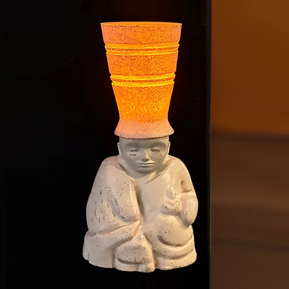 Pottery Lamp Fridge Magnet Chinese Ceramic-Style Souvenir-1