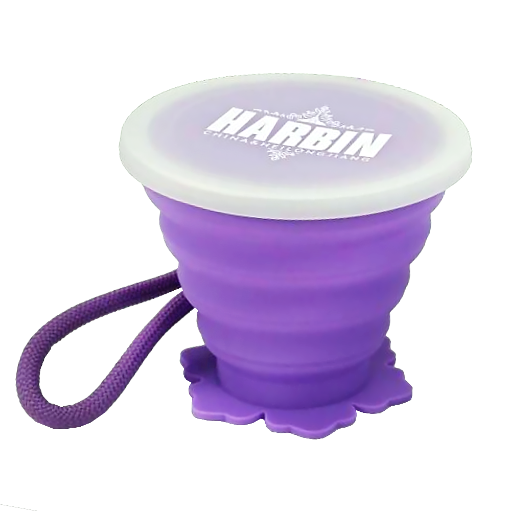 Harbin Ice and Snow Series Snowflake Portable Silicone Collapsible Water Cup-7