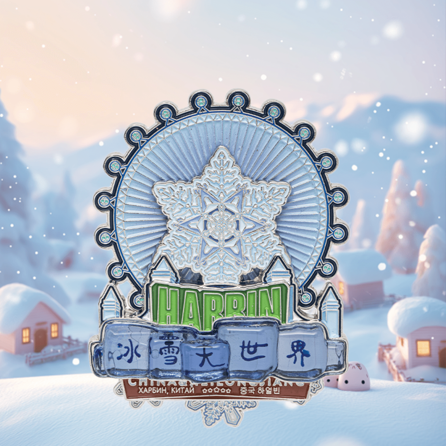 Ice and Snow World Fridge Magnet Harbin Winter Fantasy Keepsake-2