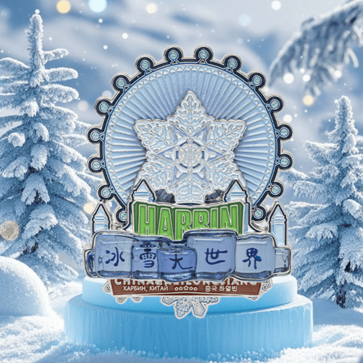 Ice and Snow World Fridge Magnet Harbin Winter Fantasy Keepsake-3