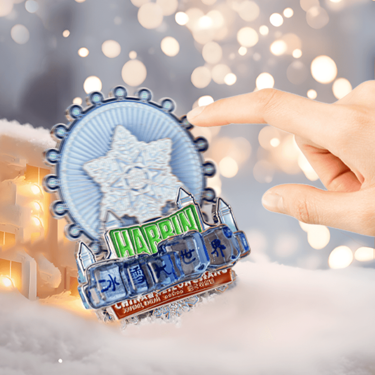 Ice and Snow World Fridge Magnet Harbin Winter Fantasy Keepsake-4