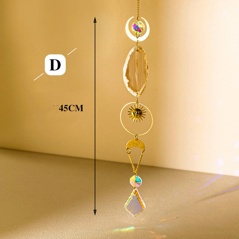 Natural Crystal Agate Piece Sun Catcher-5