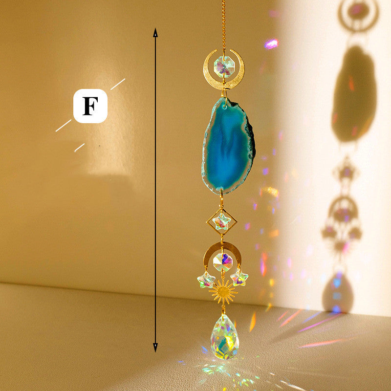 Natural Crystal Agate Piece Sun Catcher-7