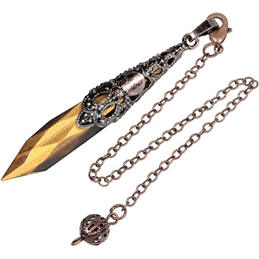 Natural Diamond Crystal Column Pendant-8