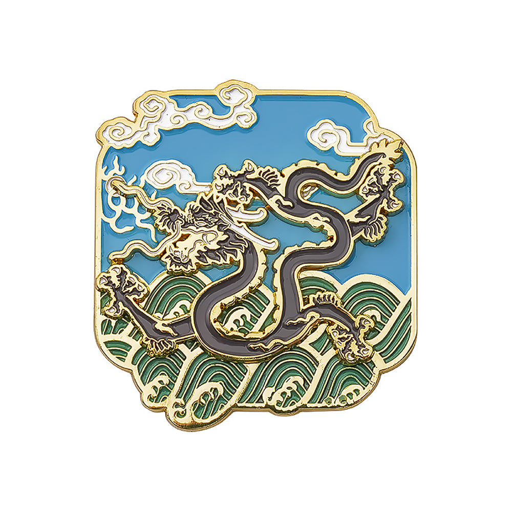 Nine Dragon Wall Fridge Magnets Imperial Dragon Souvenir-4