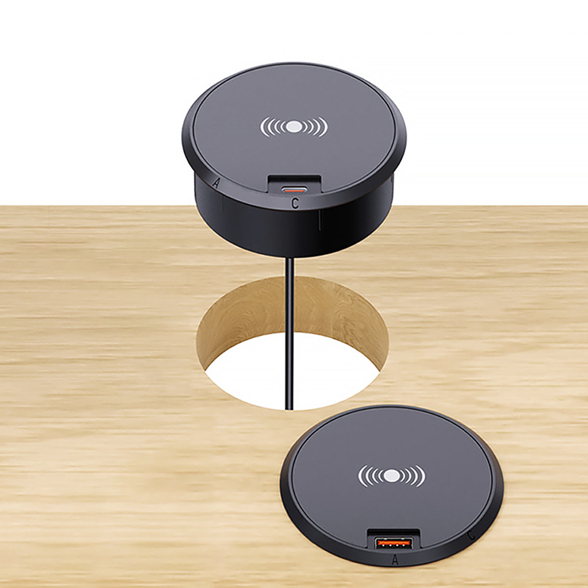 15W Embedded Wireless Charger for Smart Home Desktops-4