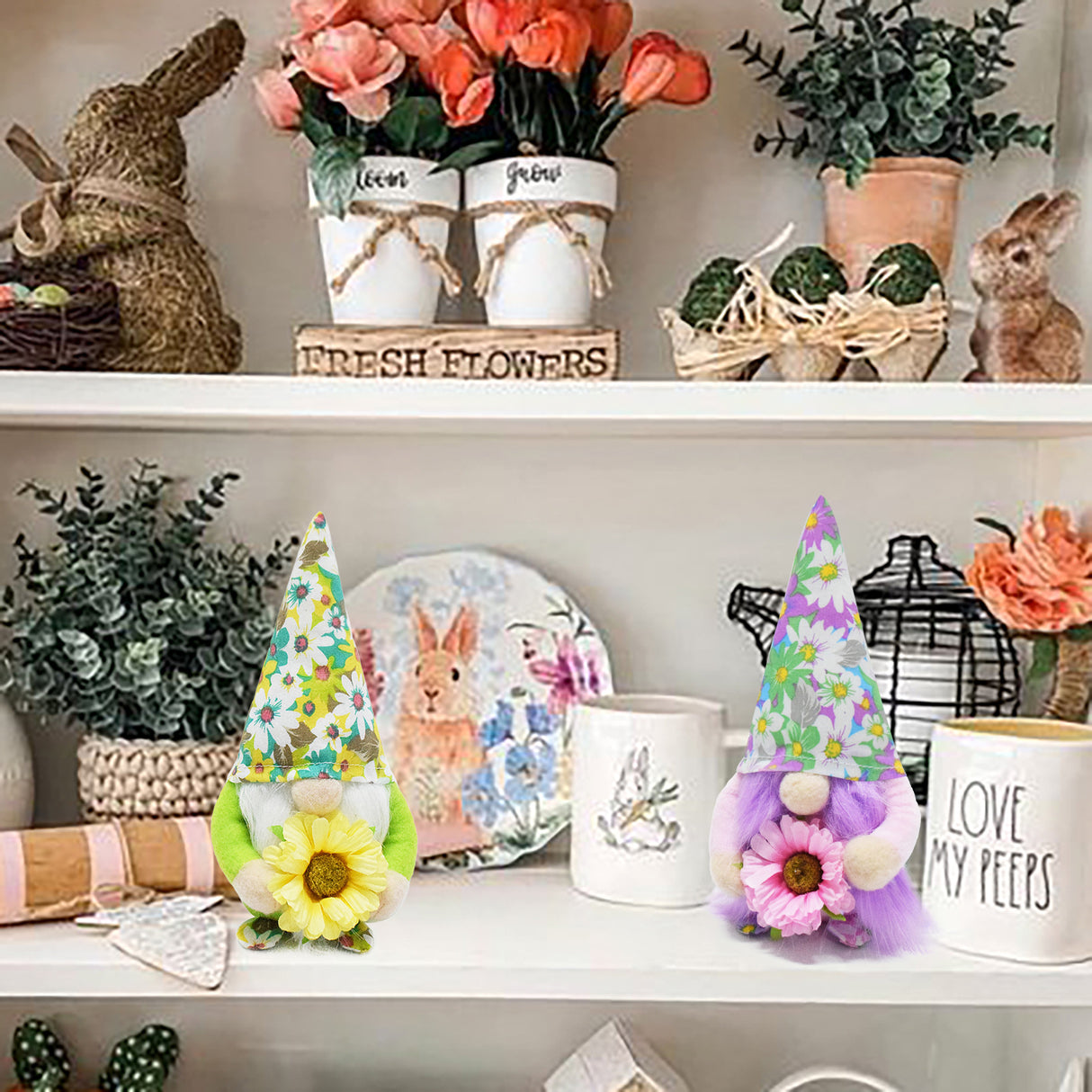 Blume Baby Puppe Ostern Blumen dekorative Ornamente