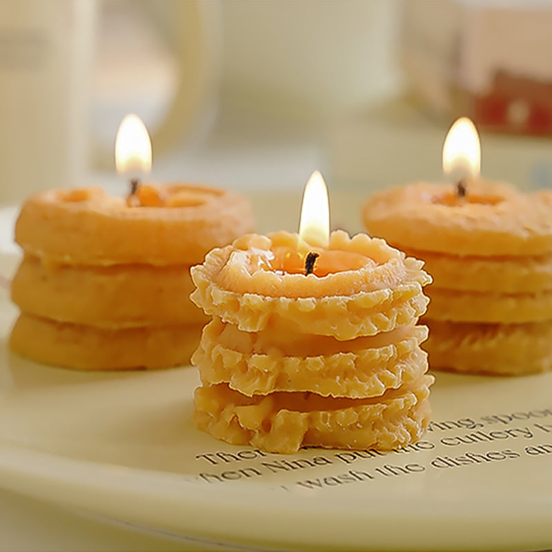 Simulation Dessert Cookies Scented Candle Gift Box-2