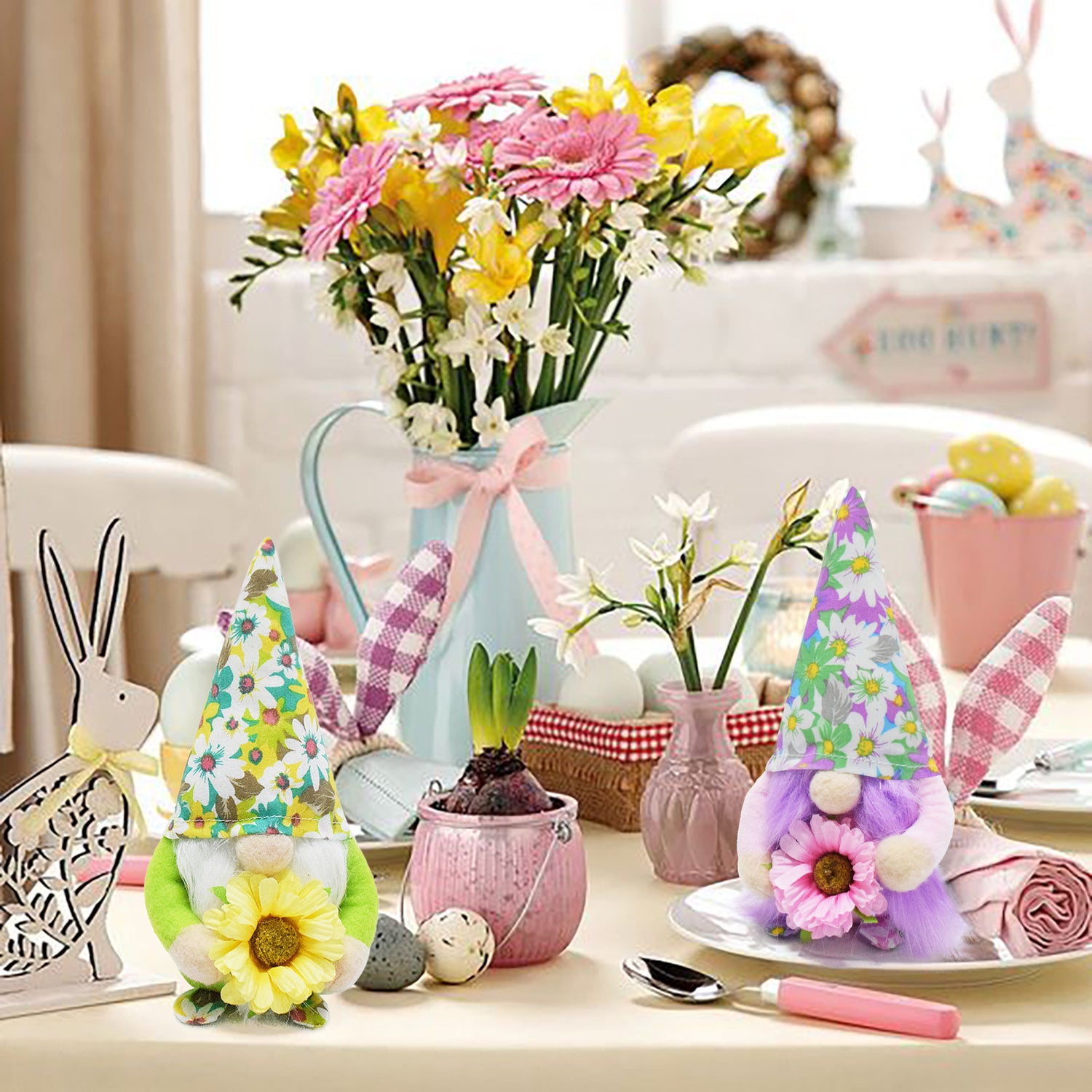 Blume Baby Puppe Ostern Blumen dekorative Ornamente