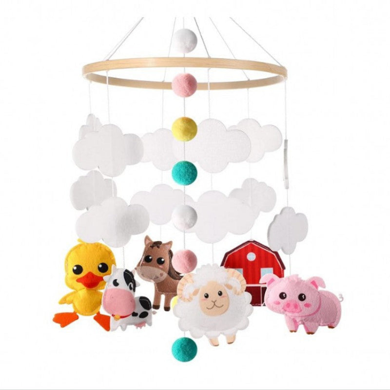 New Born Baby Gifts Felt Baby Rattles Crib Wind Chime Ornaments