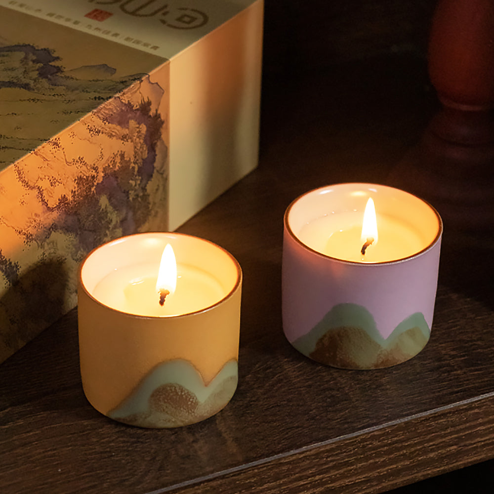 Floral and Fruity Scented Candle Elegant Home Gift-1