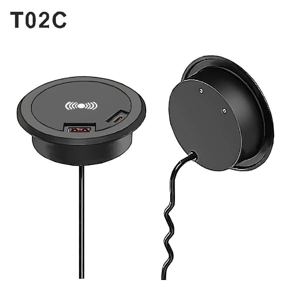 15W Embedded Wireless Charger for Smart Home Desktops-8