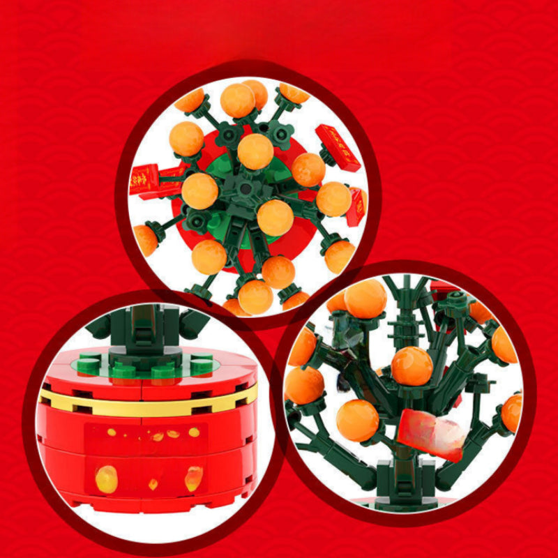 Chinese New Year Building Blocks Toys Lion Dance Fortune Star Building Blocks Children's Gifts