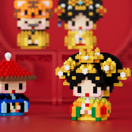 National Tide Palace Charakter Bausteine Versammlung Versammlung DIY Spleißen Bildungsspielzeug Mädchen Kindertag Geschenk