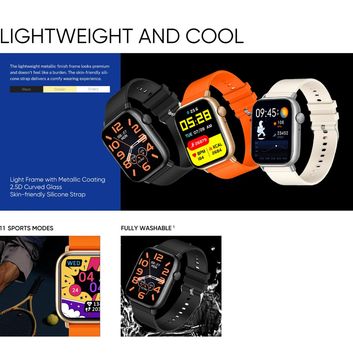 Y10 Sports Smartwatch - Multi-function Bluetooth Phone, Waterproof Design, Heart Rate, Blood Pressure and Blood Oxygen Monitoring