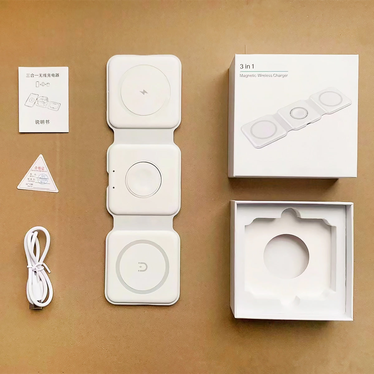 3-in-1 Magnetic Wireless Charger for iPhone, AirPods & Apple Watch-7