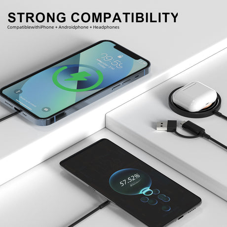 15W Wireless Magnetic Fast Ladegerät für iPhone -Serien, Universal für Apple -Geräte
