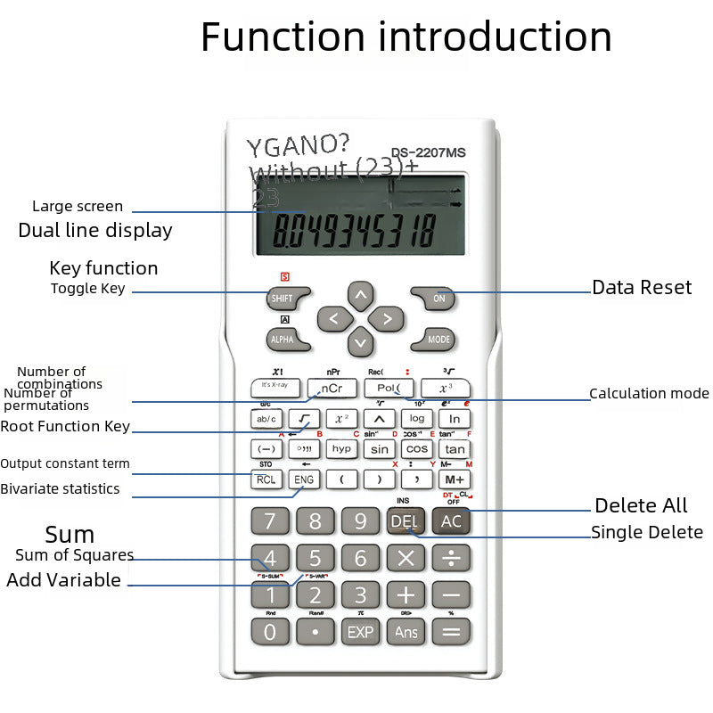 MACARON COLOR ANGEBOT Hochwertiger Funktionsrechner Multifunktionaler Mathematik Computer