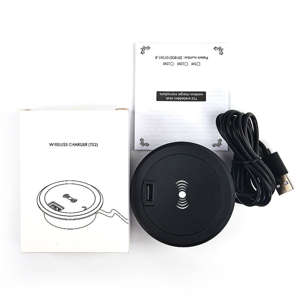 15W Embedded Wireless Charger for Smart Home Desktops-7