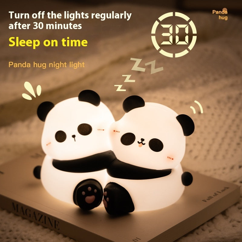 Panda Hug Small Night Light Desktop Decoration LED Night Lamp-3