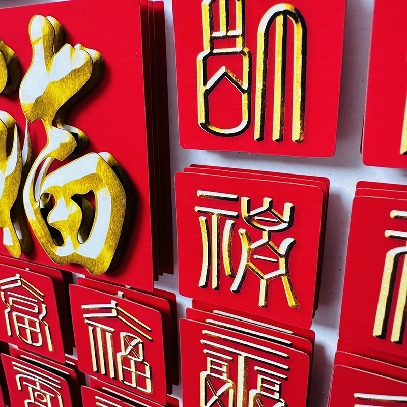 Paper Cut 3D Painting Hundred Blessings Non-legacy Paper Art Decoration-7