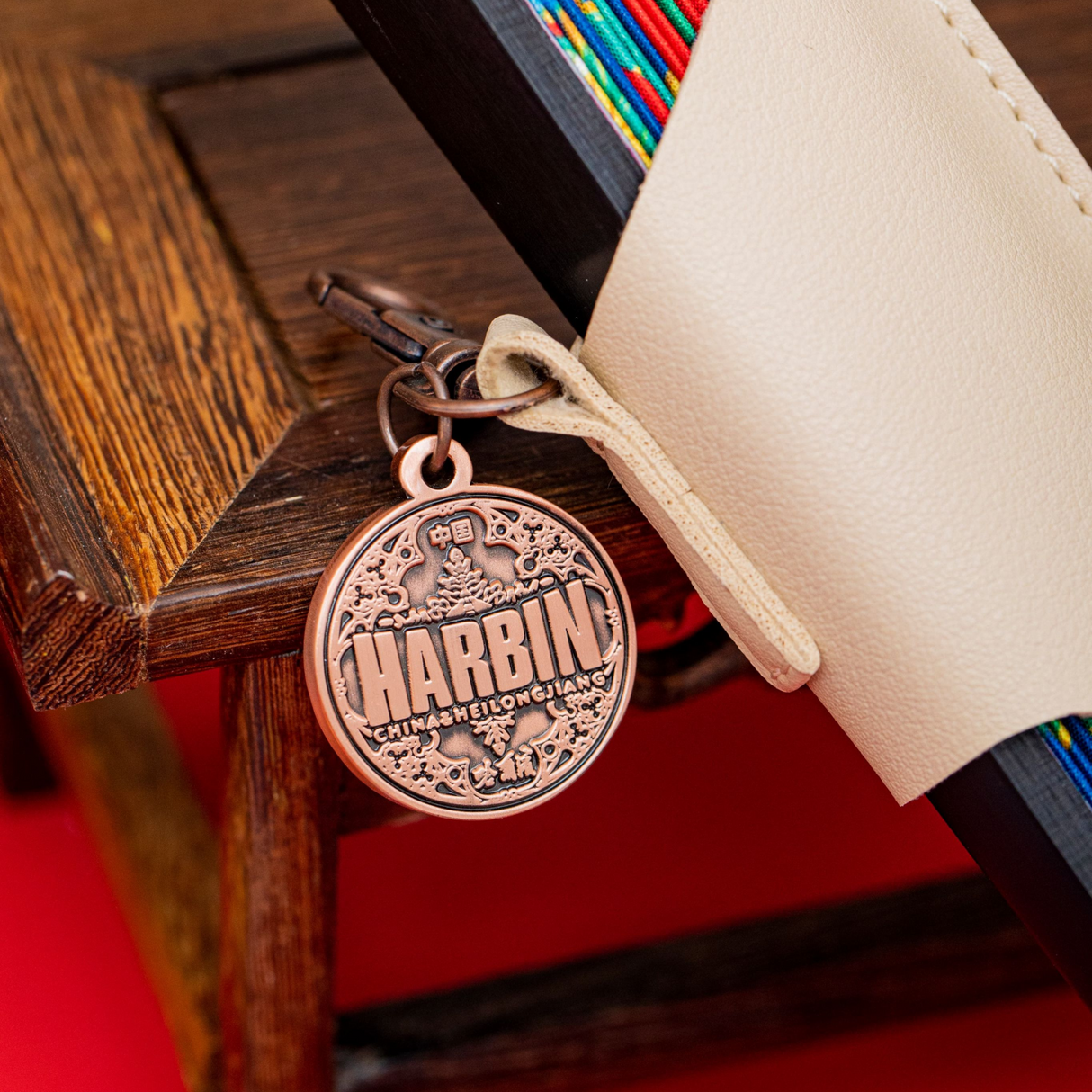 Chinese Northeast Flower Folding Fan Silk Double-Sided Design-5