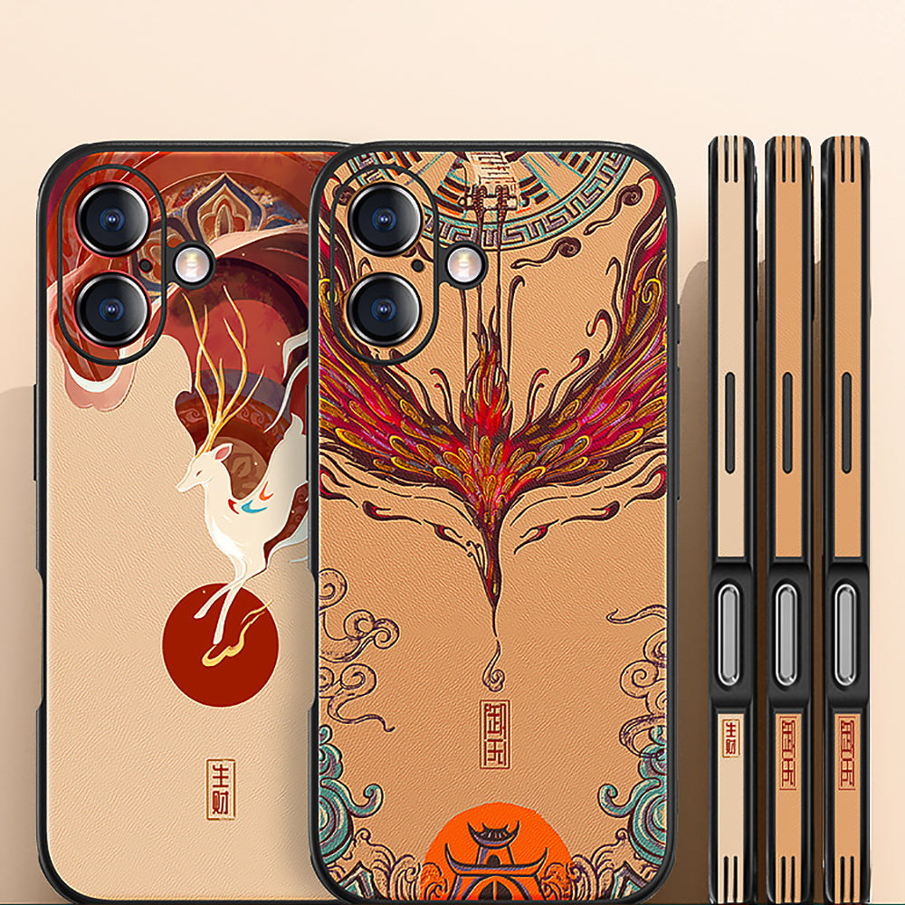 Phoenix Rides the Sky Apple iPhone 16 Mobile Phone Case-4