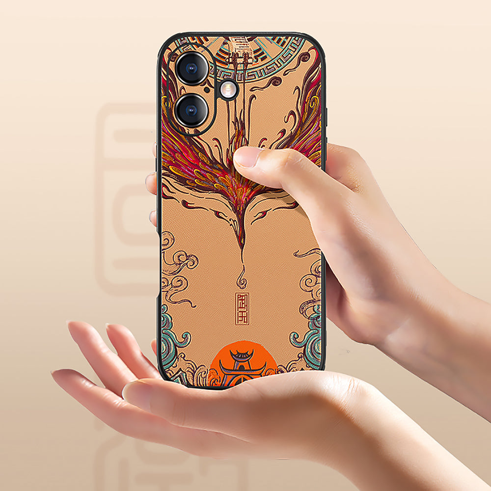 Phoenix Rides the Sky Apple iPhone 16 Mobile Phone Case-5