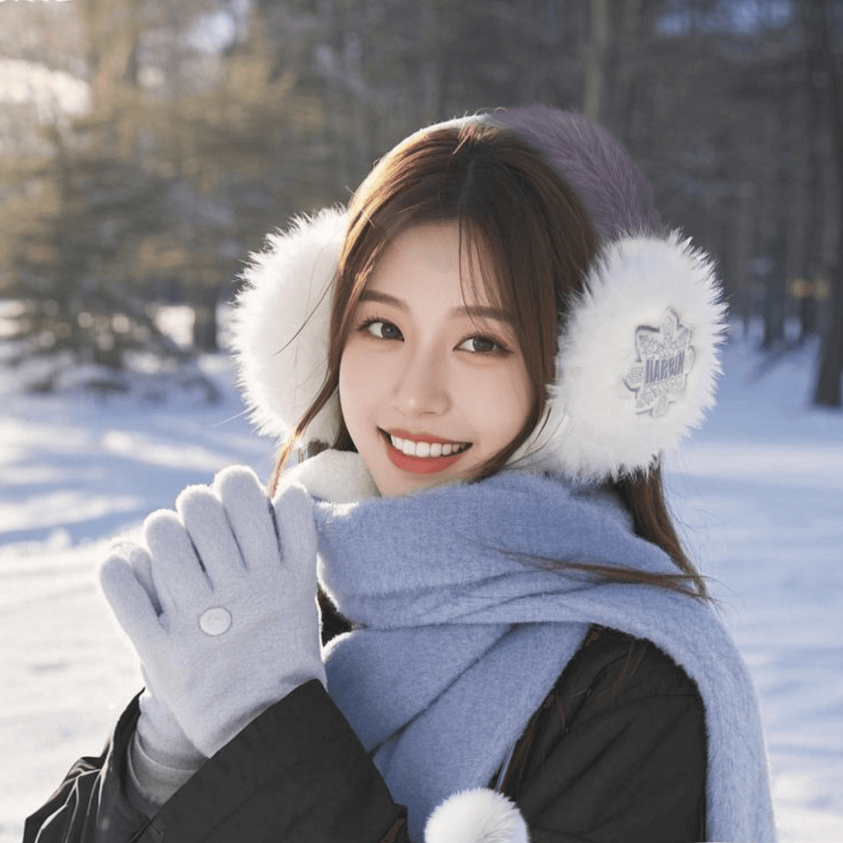 Purple Limited Edition Ice and Snow Winter Earmuffs-2