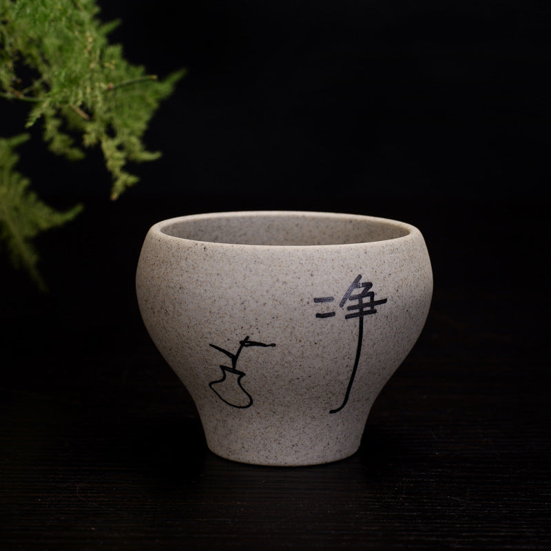 Retro Bowl Stoneware Tea Cup Large Ceramic Creative Single-2