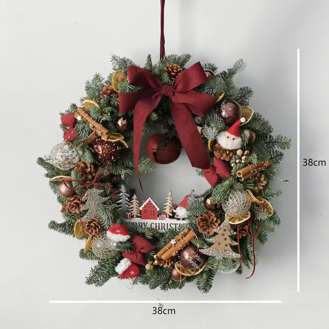 2026 New Christmas Decorative Wreath Door Hanging Holiday Gift