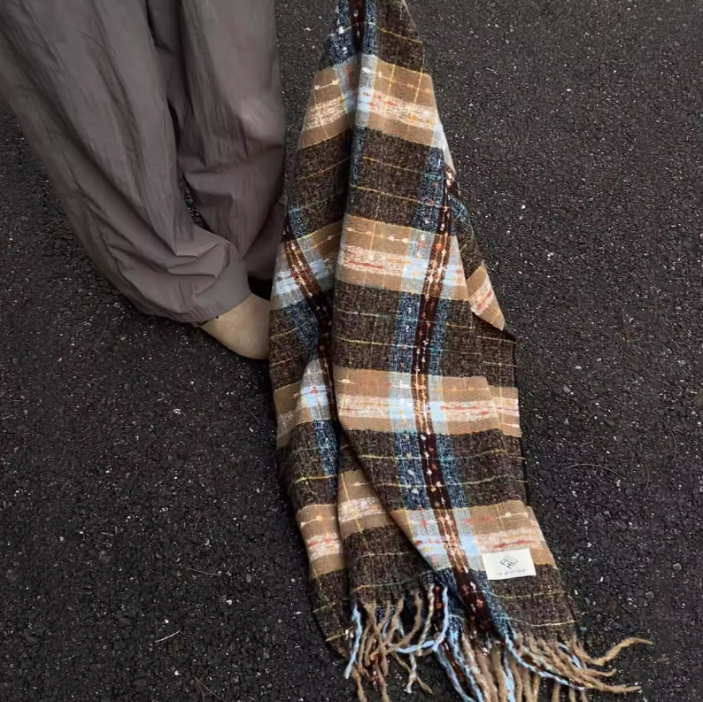 2026 Christmas Scarf Cozy Korean Style Winter Shawl Gift