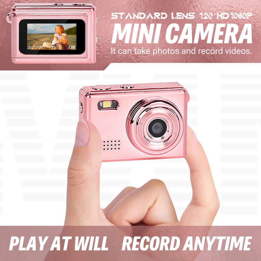 Mini Compact HD Camera in Metallic Color Portable Gift for Travelers-7