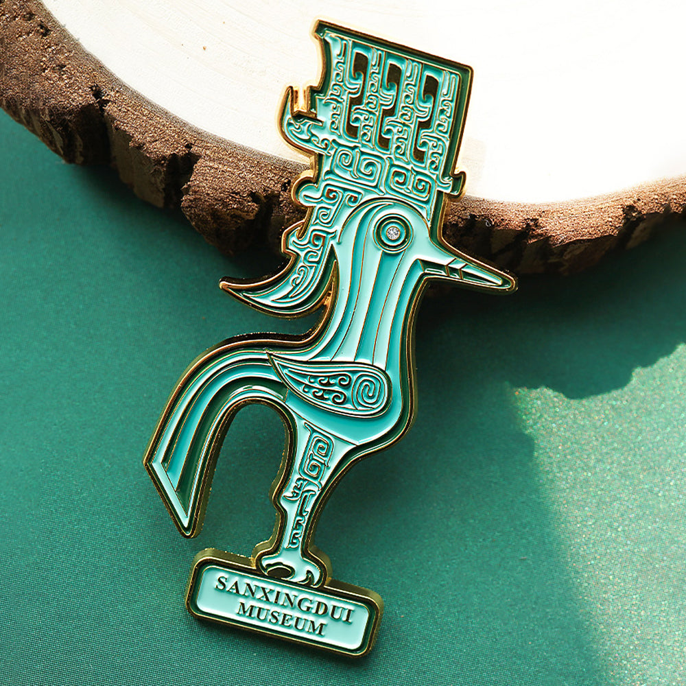 Sanxingdui Bronze Bird Fridge Magnet Ancient China Creative Souvenir-2
