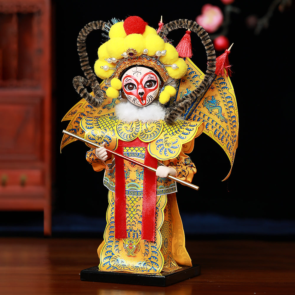 Silk Figurine Chinese Opera Doll Souvenir Gifts for Collectors & Elders-4