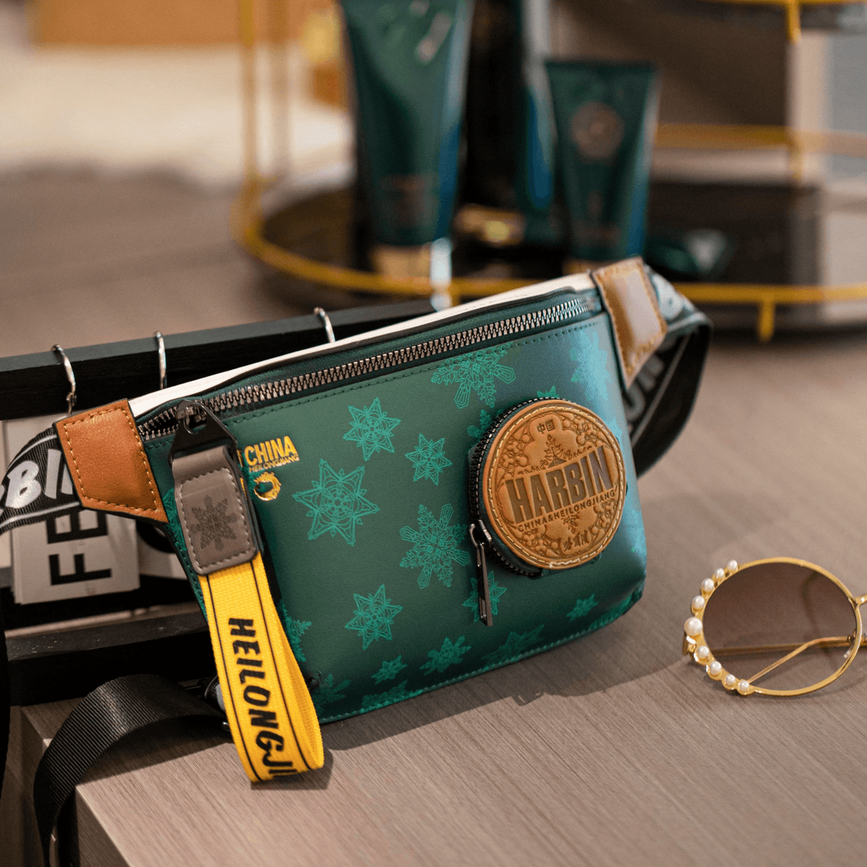 Snowflake Trendy Crossbody Bag Harbin City Limited Chest Bag-1