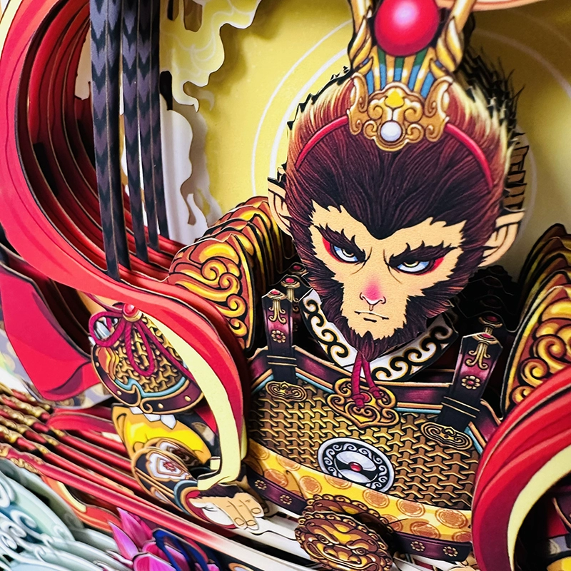 Sun Wukong Characteristic Paper Cut Crafts Ornament-4
