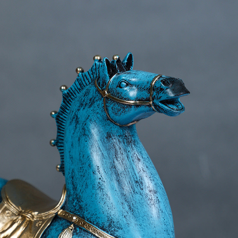 Terracotta Warriors Series Golden Arms and Iron Horses Home Decoration-3