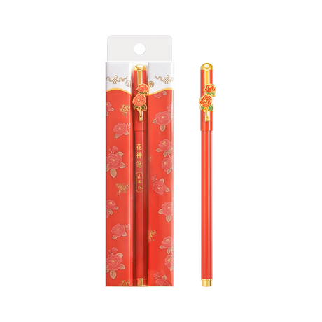 Twelve Flower Gods Gel Pens: Writing Tools Infused with Oriental Style-15