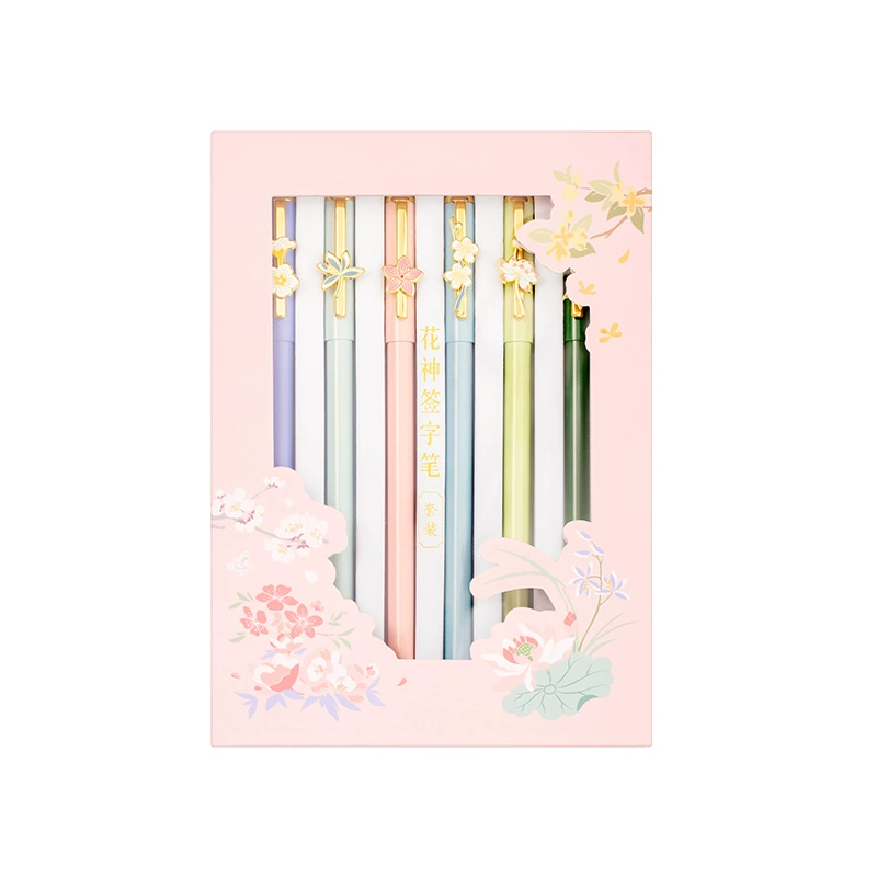 Twelve Flower Gods Gel Pens: Writing Tools Infused with Oriental Style-16