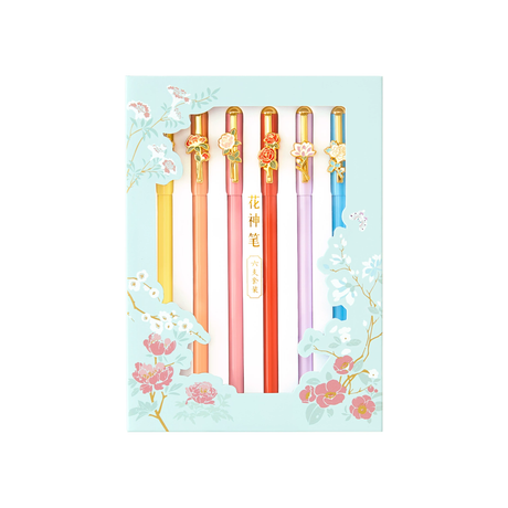 Twelve Flower Gods Gel Pens: Writing Tools Infused with Oriental Style-17