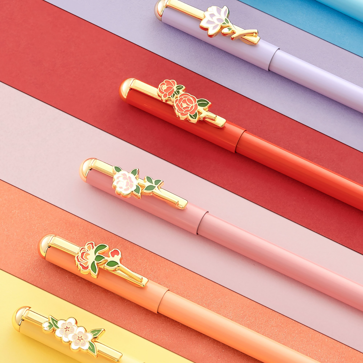 Twelve Flower Gods Gel Pens: Writing Tools Infused with Oriental Style-2