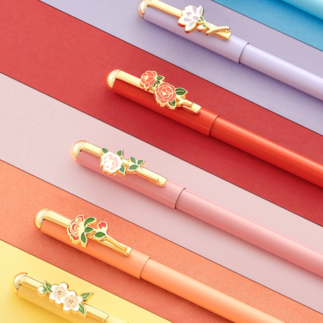 Twelve Flower Gods Gel Pens: Writing Tools Infused with Oriental Style-2