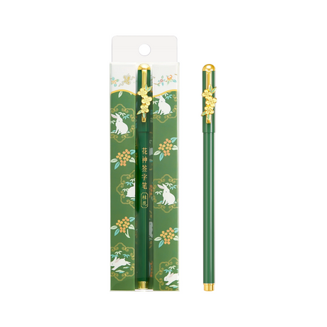 Twelve Flower Gods Gel Pens: Writing Tools Infused with Oriental Style-9