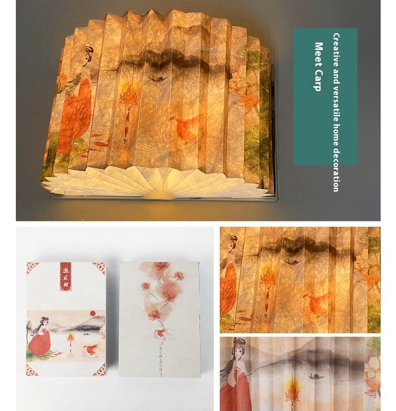 Folding Book Cultural and Creative Gifts Small Night Lamp